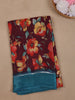 Red Floral Prints Fancy Georgette Saree - Diadem