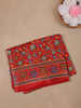 Red Floral Prints Fancy Georgette Saree - Diadem