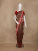 Red & Green Floral Design Banarasi Silk Saree