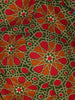 Red & Green Geometric Design Cotton Blouse