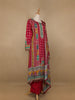 Red Mirror Designed Crepe Salwar Suit - Diadem