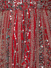 Red Mirror Embroidered Georgette Palazzo Salwar Suit - Diadem