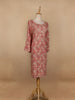 Red Paisley Printed Cotton Kurti - Diadem