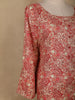 Red Paisley Printed Cotton Kurti - Diadem