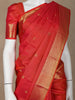 Red Peacock and Vaira oosi Woven Pure Kanchipuram Silk Saree