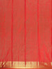 Red Peacock and Vaira oosi Woven Pure Kanchipuram Silk Saree