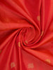 Red Peacock and Vaira oosi Woven Pure Kanchipuram Silk Saree