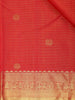 Red Peacock and Vaira oosi Woven Pure Kanchipuram Silk Saree