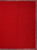 Red Satin Fancy Saree with Designed Border - Diadem