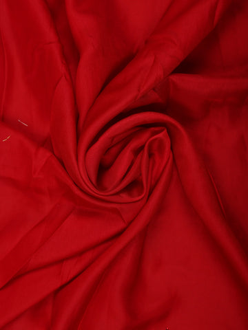 Red Satin Fancy Saree with Designed Border - Diadem