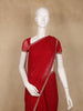 Red Sequins Design Satin Saree - Diadem