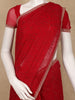 Red Sequins Design Satin Saree - Diadem