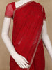 Red Sequins Design Satin Saree - Diadem