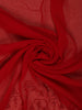 Red Sequins Design Satin Saree - Diadem
