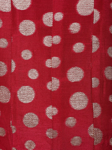 Red Sequins Embroidery Printed Georgette Salwar Suit - Diadem