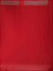 Red Solid Satin Fancy Saree with Designed Border
