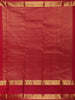 Red Striped Design Zari Border Silk Saree - Diadem
