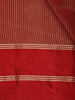 Red Stripes Designed Organza Designer Saree