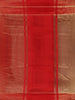 Red Stripes Designed Organza Designer Saree