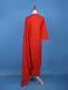 Red Thread Worked Cotton Salwar Suit - Diadem