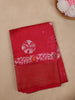 Red Tie-Dye Printed Fancy Cotton Saree - Diadem