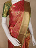 Reddish Pink Floral Butta Design Semi Tissue Silk Saree