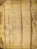 Rich Antique Gold Zari Woven Design Pure Kanchipuram Silk Saree with Textured Border