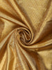 Rich Antique Gold Zari Woven Design Pure Kanchipuram Silk Saree with Textured Border