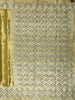 Rich Antique Olive Green  Floral Butta Zari Woven Design Tissue Organza Fancy Saree with Stone Work Border
