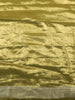 Rich Antique Olive Green  Floral Butta Zari Woven Design Tissue Organza Fancy Saree with Stone Work Border