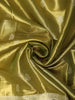 Rich Antique Olive Green  Floral Butta Zari Woven Design Tissue Organza Fancy Saree with Stone Work Border