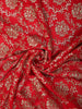 Rich Bridal Red Floral Zari Embroidered Design Georgette Saree with Grand Dupatta