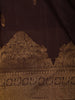 Rich Burgundy Butta Zari Woven Design Pure Kanchipuram Silk Saree with Zari Border