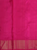 Rich Burgundy Checked Woven Design Pure Kanchipuram Silk Saree with Contrast Border
