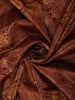 Rich Burgundy Floral Paisley Zari Woven Design Pure Kanchipuram Silk Saree with Matching Zari Border