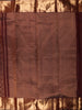 Rich Burgundy Floral Zari Woven Design Pure Kanchipuram Silk Saree with Broad Gold Zari Border