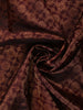 Rich Burgundy Floral Zari Woven Design Pure Kanchipuram Silk Saree with Broad Gold Zari Border