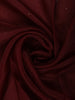 Rich Burgundy Sequins Embroidered Design Pure Tussar Party Wear Saree with Scalloped Border