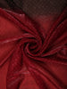 Rich Burgundy Stone Embellished Design Organza Designer Saree