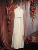 Rich Cream Heavy Sequins and Beads Embroidered Design Crepe Kids Palazzo Suit