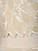Rich Cream Heavy Sequins and Beads Embroidered Design Crepe Kids Palazzo Suit