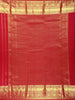 Rich Crimson Red Butta Woven Design Pure Kanchipuram Silk Saree with Zari Border