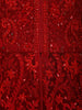 Rich Crimson Red Floral Sequins and Thread Embroidered Design Net Mastani Lehenga with Dupatta
