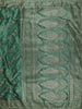 Rich Emerald Green Floral Vine Zari Woven Design Semi Banarasi Silk Saree with Designer Blouse