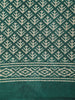 Rich Emerald Green Geometric Printed Design Mixed Silk Cotton Fancy Saree