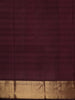 Rich Marigold Mustard Yellow Butta Zari Woven Design Pure Kanchipuram Silk Saree with Contrast Maroon Zari Border