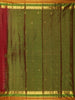 Rich Maroon Butta Woven Design Kanchipuram Silk Saree with Contrast Zari Border