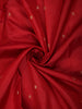 Rich Maroon Butta Zari Woven Design Pure Kanchipuram Silk Saree with Paisley Zari Border