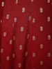Rich Maroon Floral Butta Woven Design Banarasi Anarkali Salwar suit with Contrast Dupatta