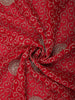 Rich Maroon Swirl Zari Embroidered Design Georgette Fancy Saree with Designer Border